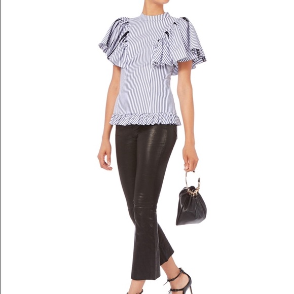 Caroline Constas Tops - Caroline Constas Frankie Stripped Blouse XS